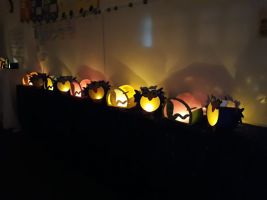 Laternen der Erstklässler