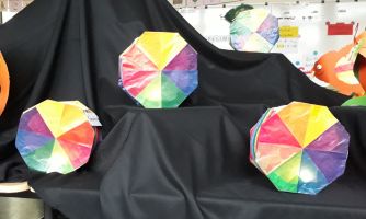 Laternen aus der zweiten Klasse